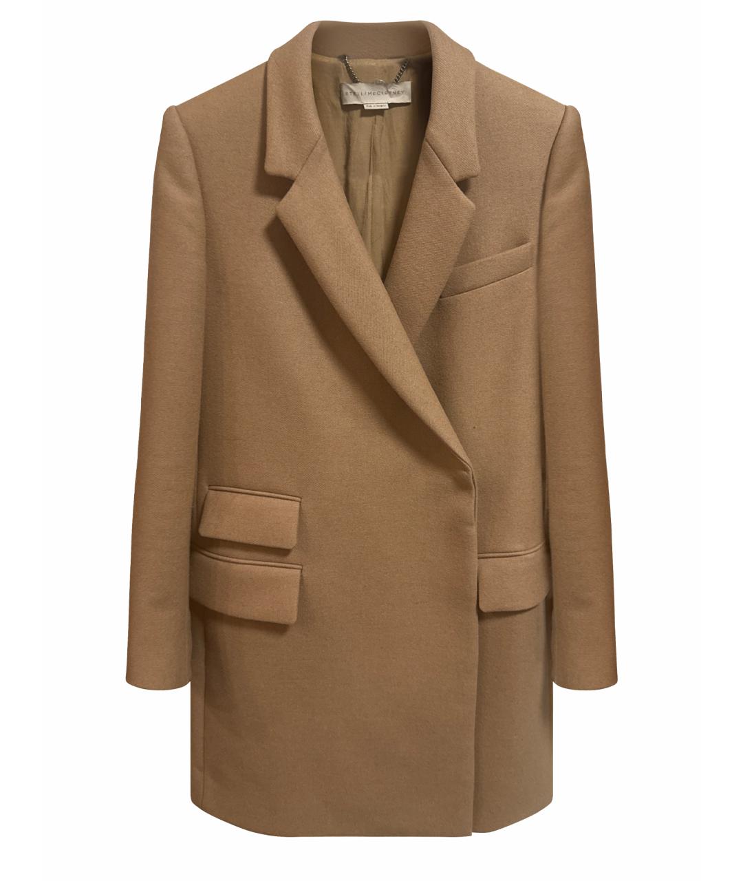 STELLA MCCARTNEY Бежевое шерстяное пальто, фото 1