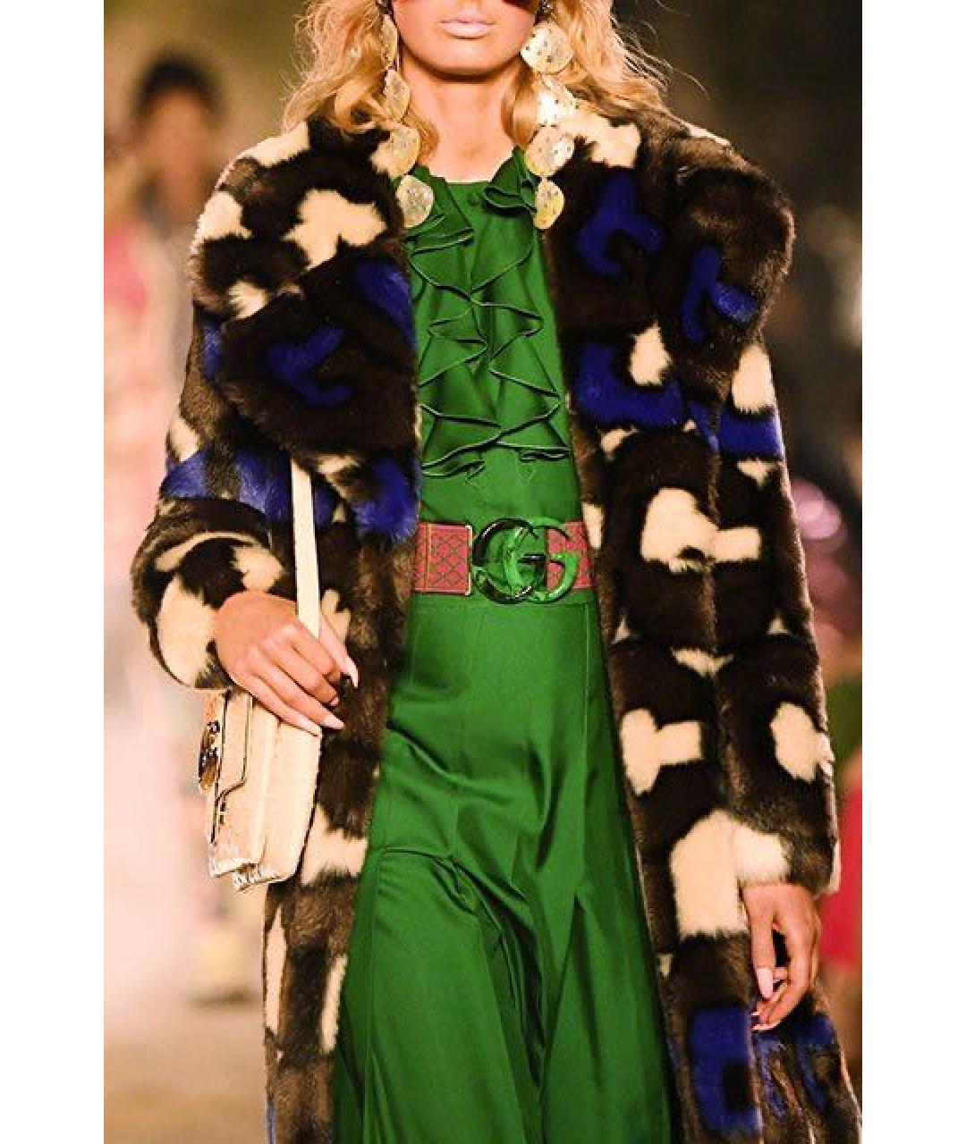 GUCCI Коричневая шуба, фото 2