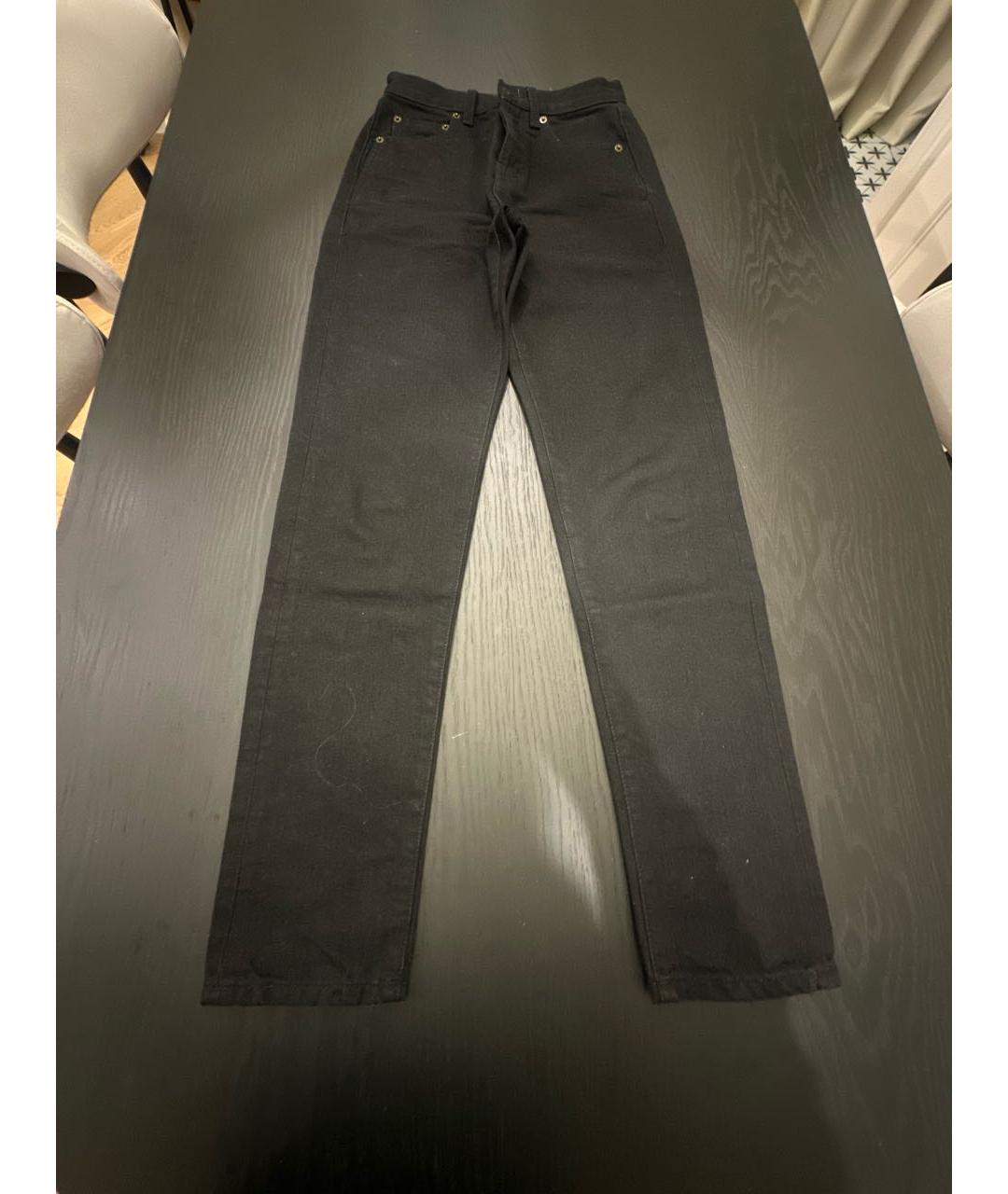 SAINT LAURENT Черные хлопковые джинсы слим, фото 6