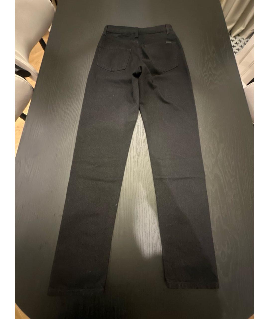 SAINT LAURENT Черные хлопковые джинсы слим, фото 2