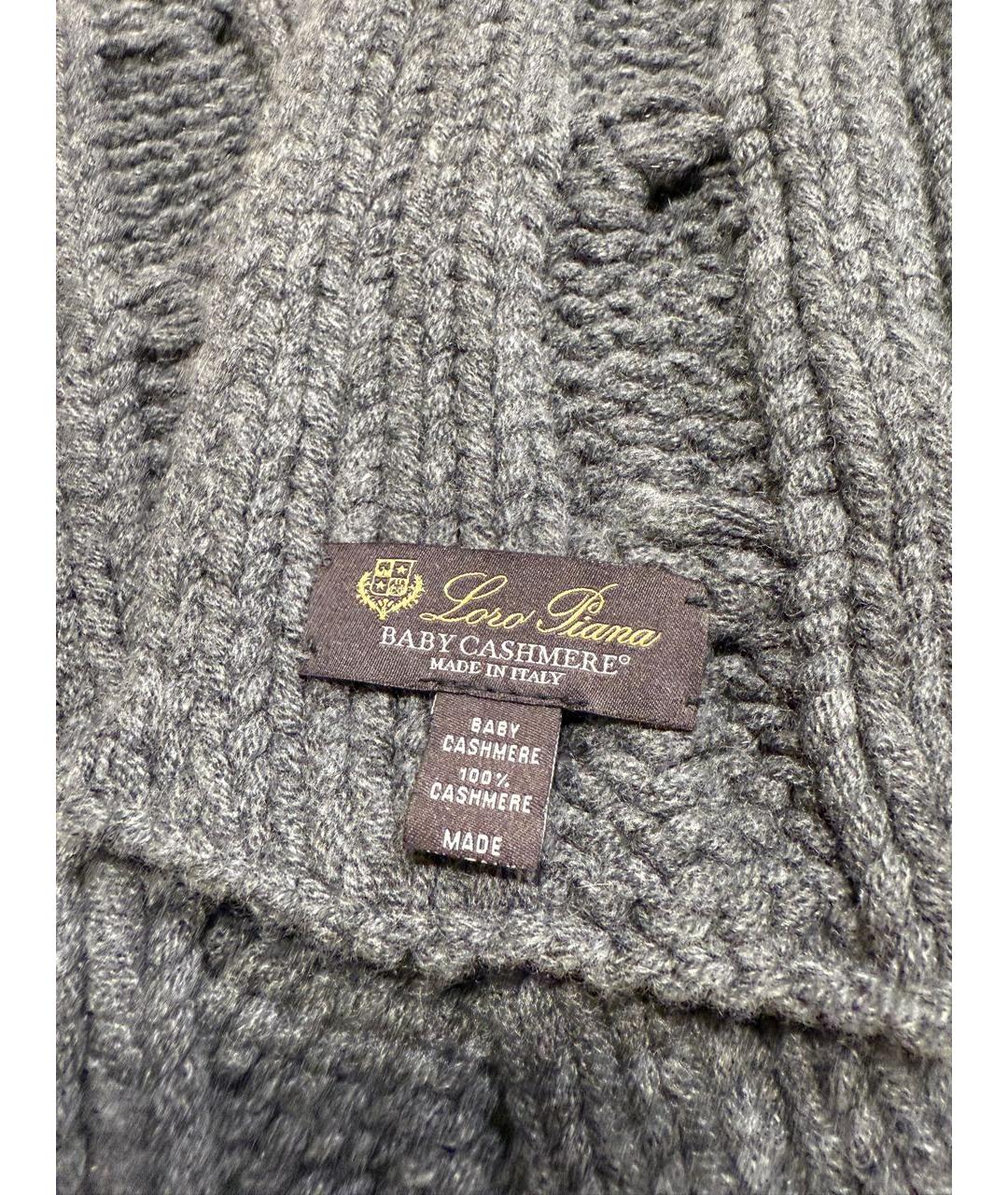 LORO PIANA Антрацитовая кашемировая шапка, фото 7