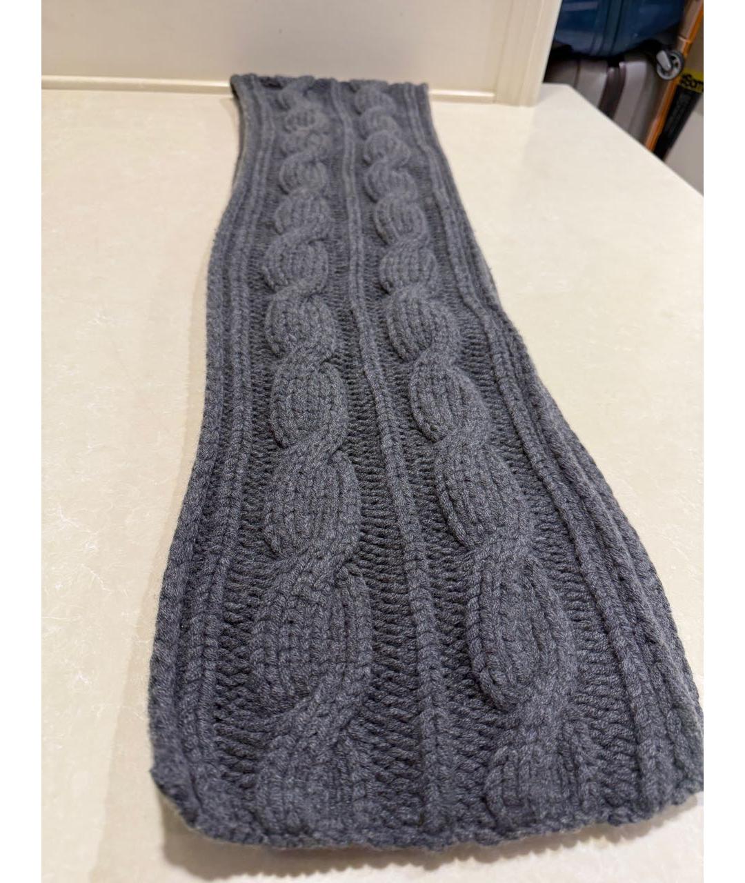 LORO PIANA Антрацитовая кашемировая шапка, фото 5