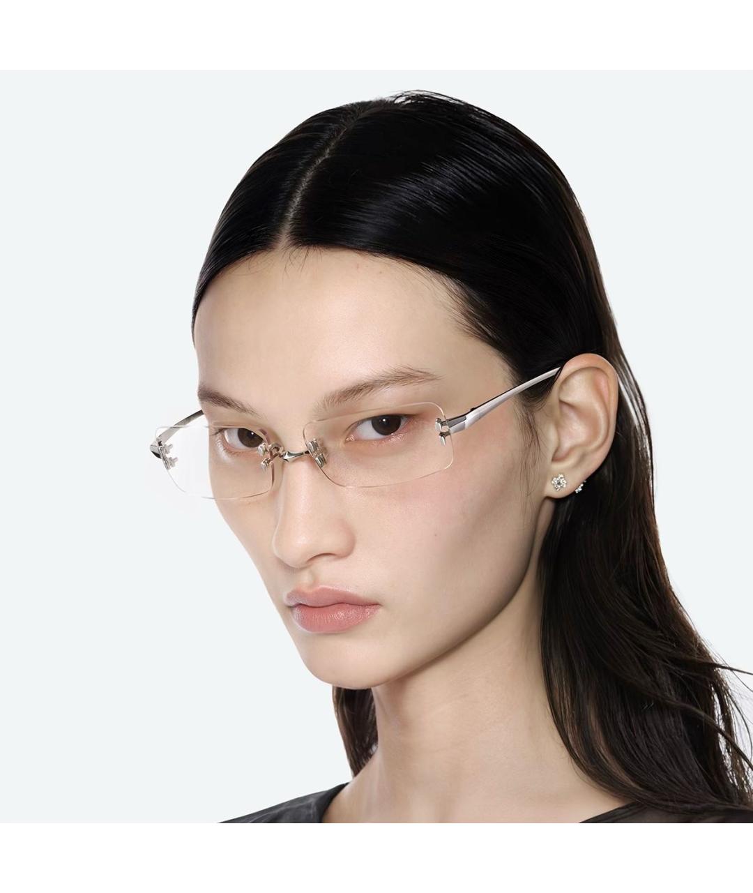 GENTLE MONSTER Серебряные металлические солнцезащитные очки, фото 6