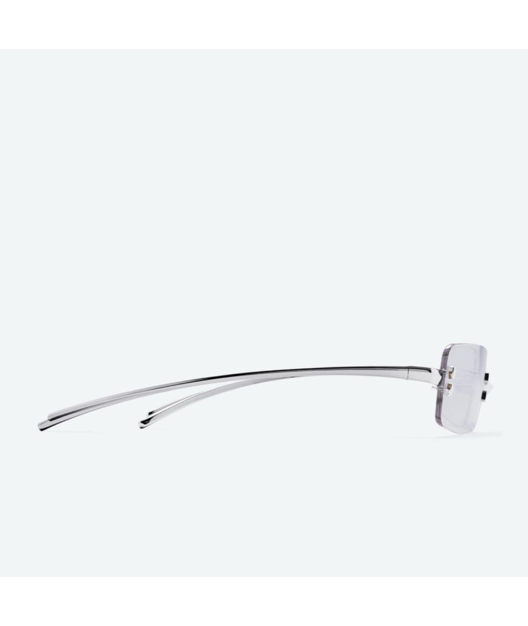GENTLE MONSTER Серебряные металлические солнцезащитные очки, фото 5