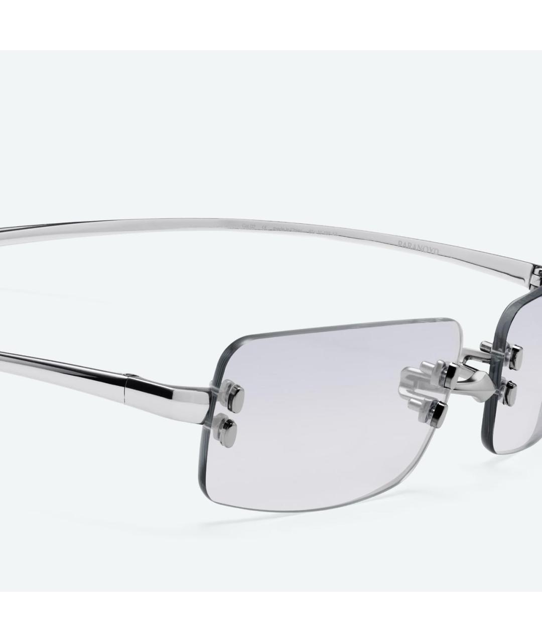 GENTLE MONSTER Серебряные металлические солнцезащитные очки, фото 3