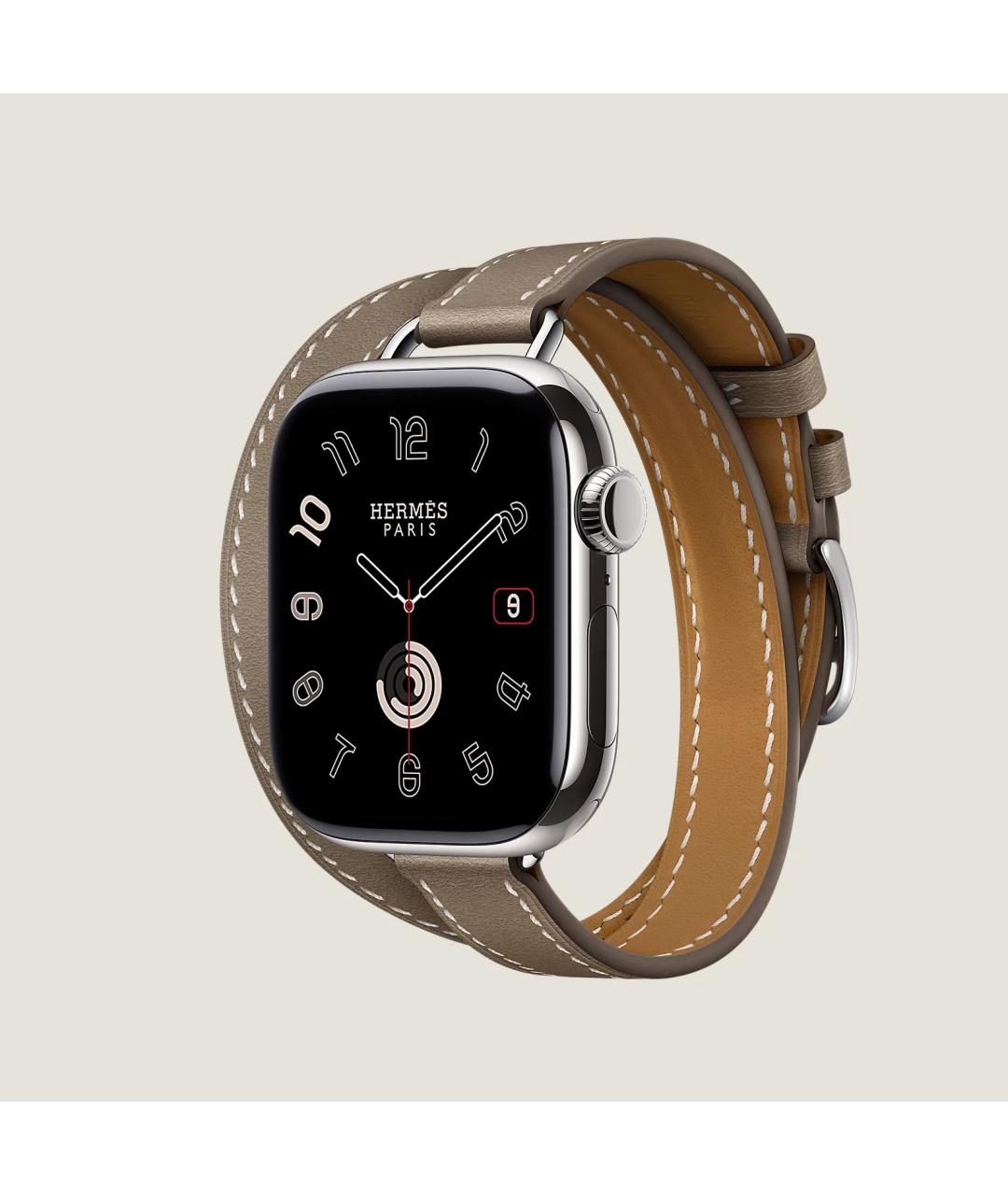 HERMES Серые титановые часы, фото 3