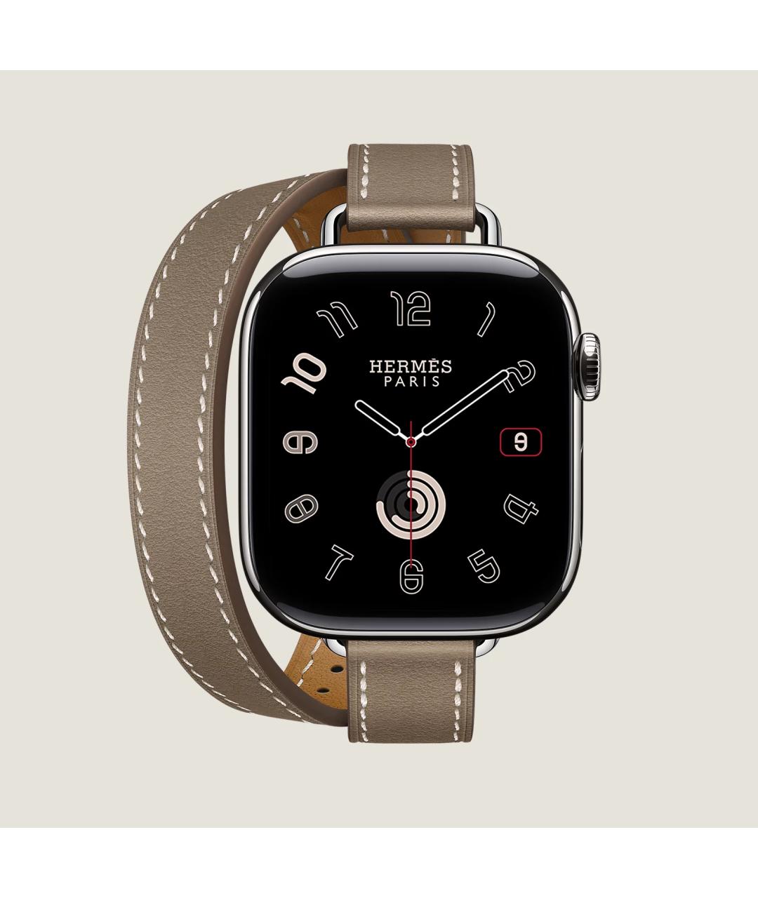 HERMES Серые титановые часы, фото 2