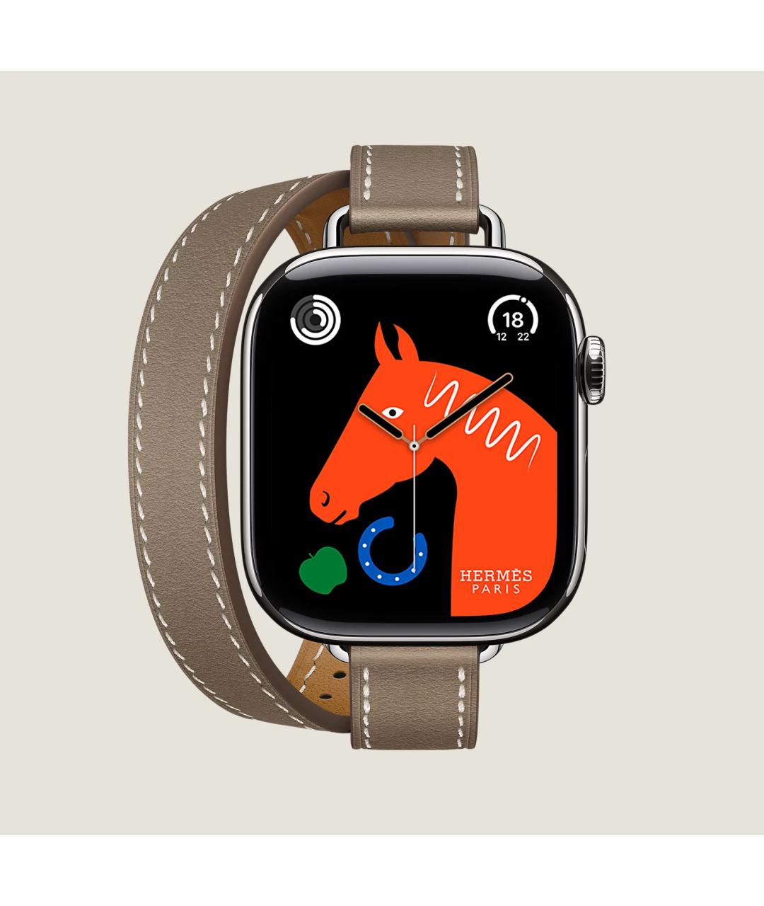 HERMES Серые титановые часы, фото 6