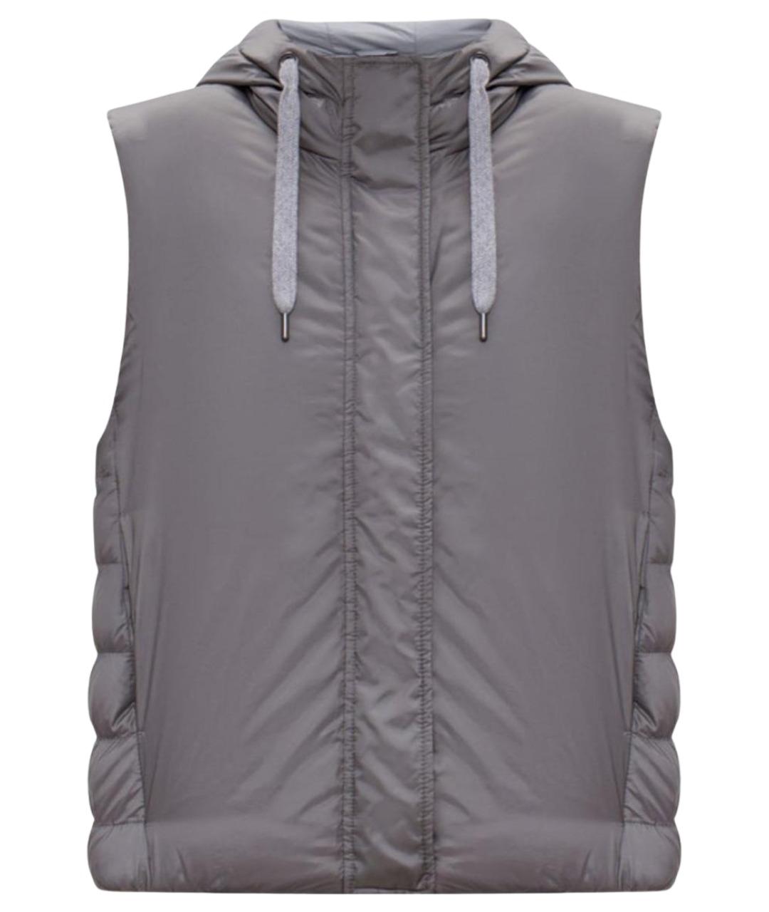 BRUNELLO CUCINELLI Серый полиэстеровый жилет, фото 1