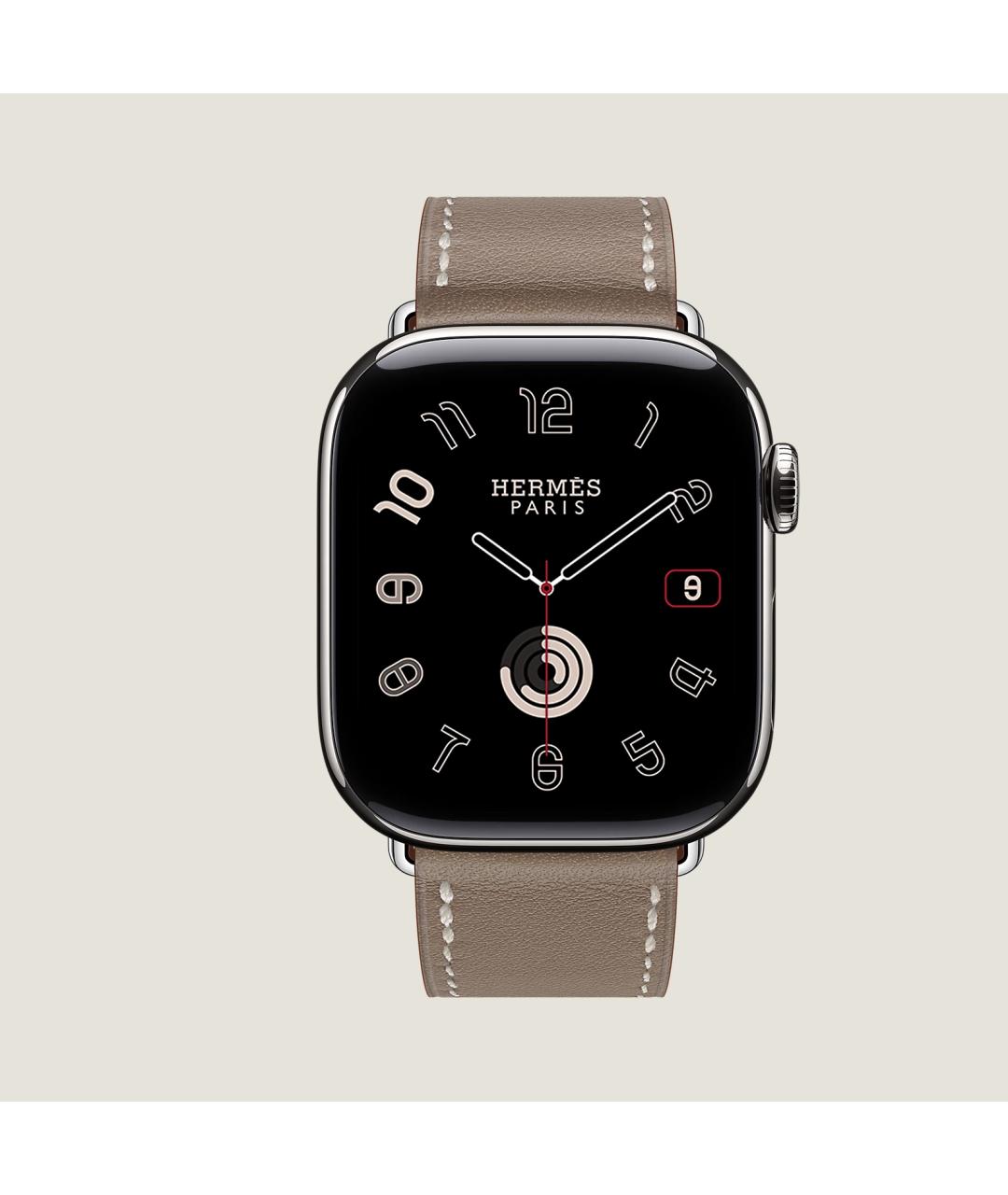 HERMES Серые титановые часы, фото 2