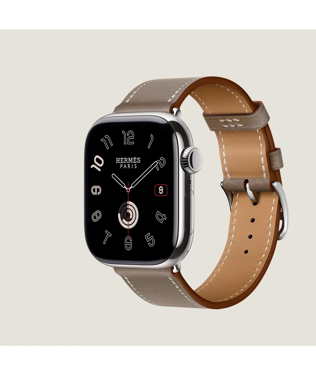 HERMES Серые титановые часы, фото 3