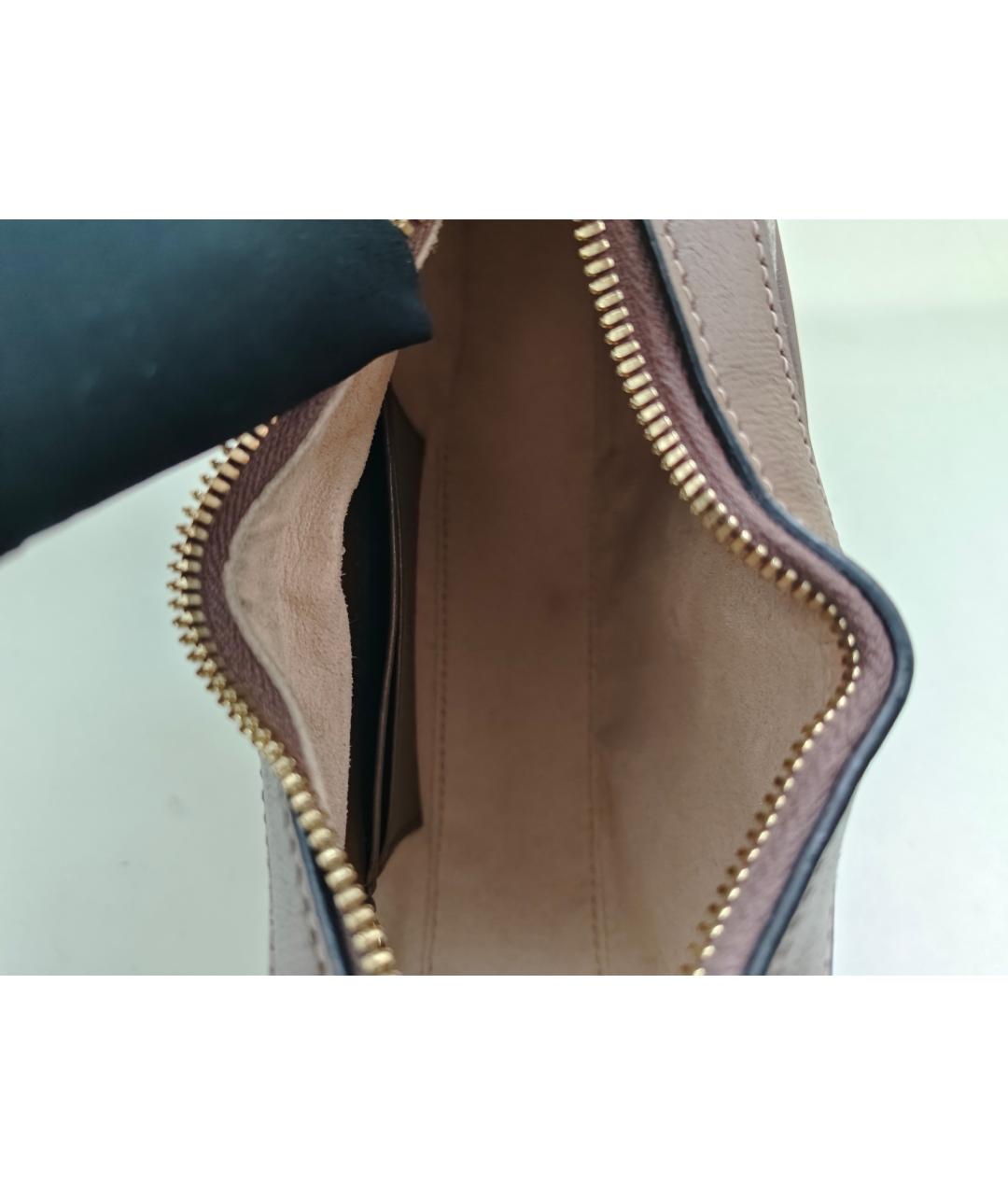 GUCCI Бежевая кожаная сумка через плечо, фото 6