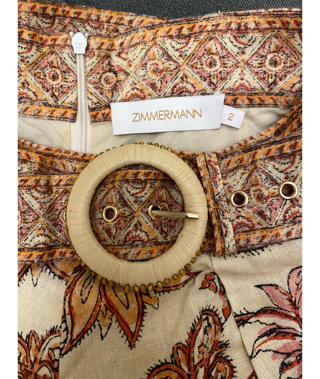 ZIMMERMANN Мульти льняной костюм с брюками, фото 5