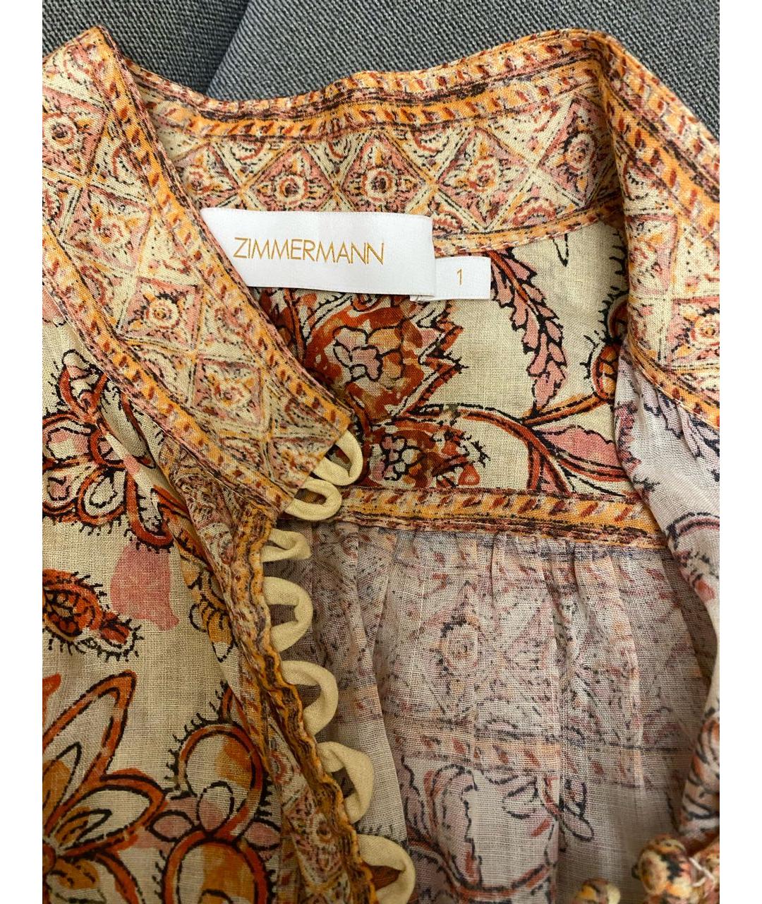 ZIMMERMANN Мульти льняной костюм с брюками, фото 4