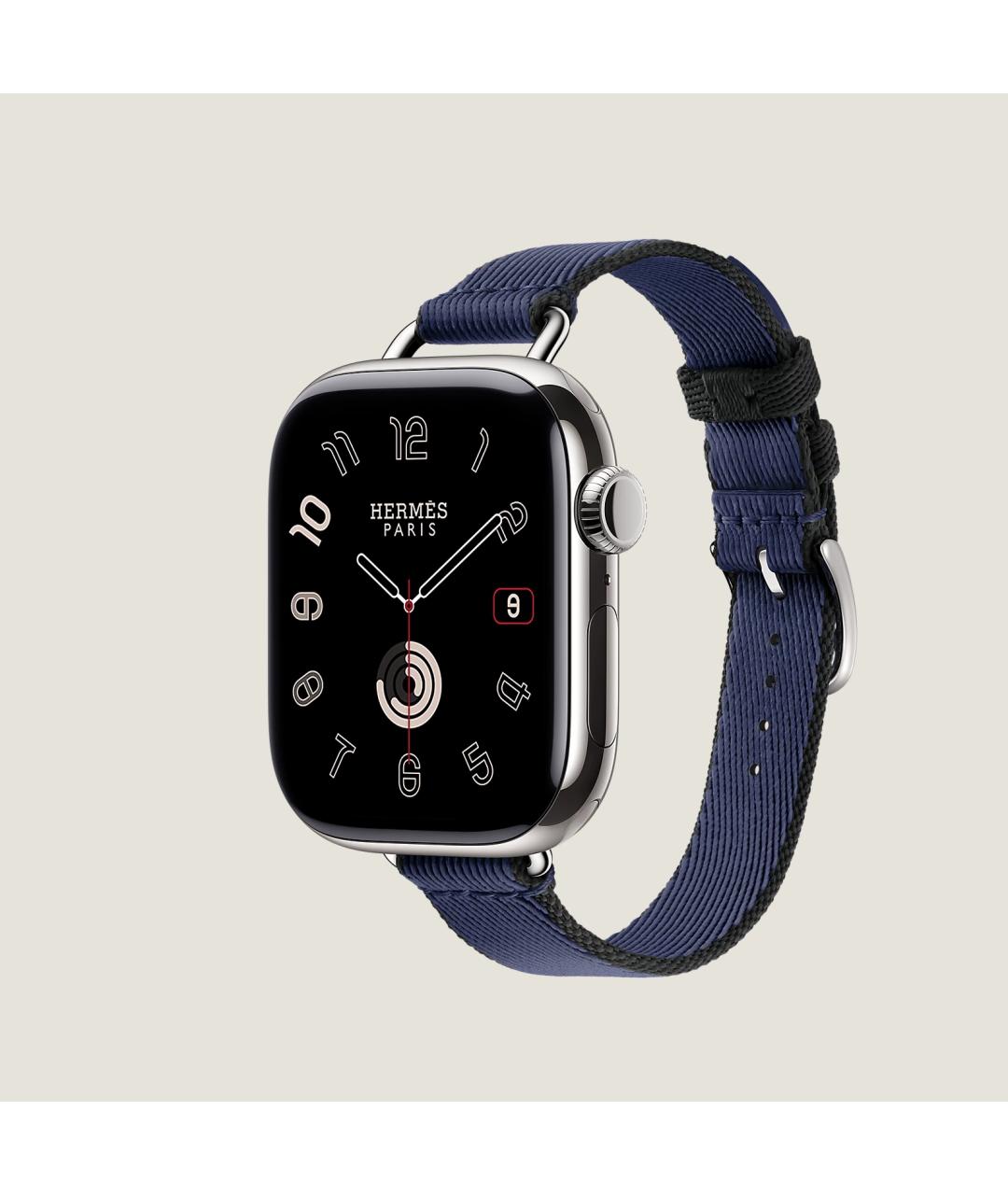 HERMES Серые титановые часы, фото 3