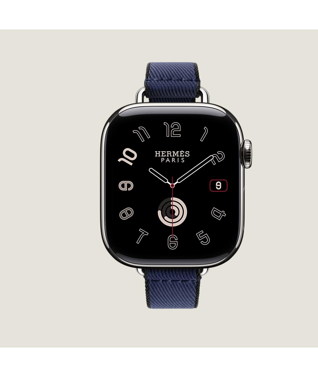 HERMES Серые титановые часы, фото 2