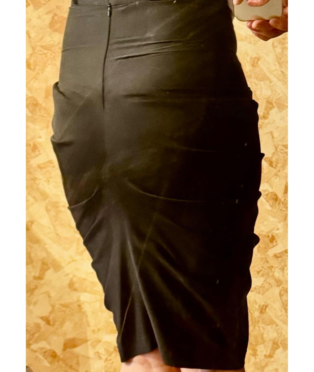 CHRISTIAN DIOR Черная хлопковая юбка мини, фото 2