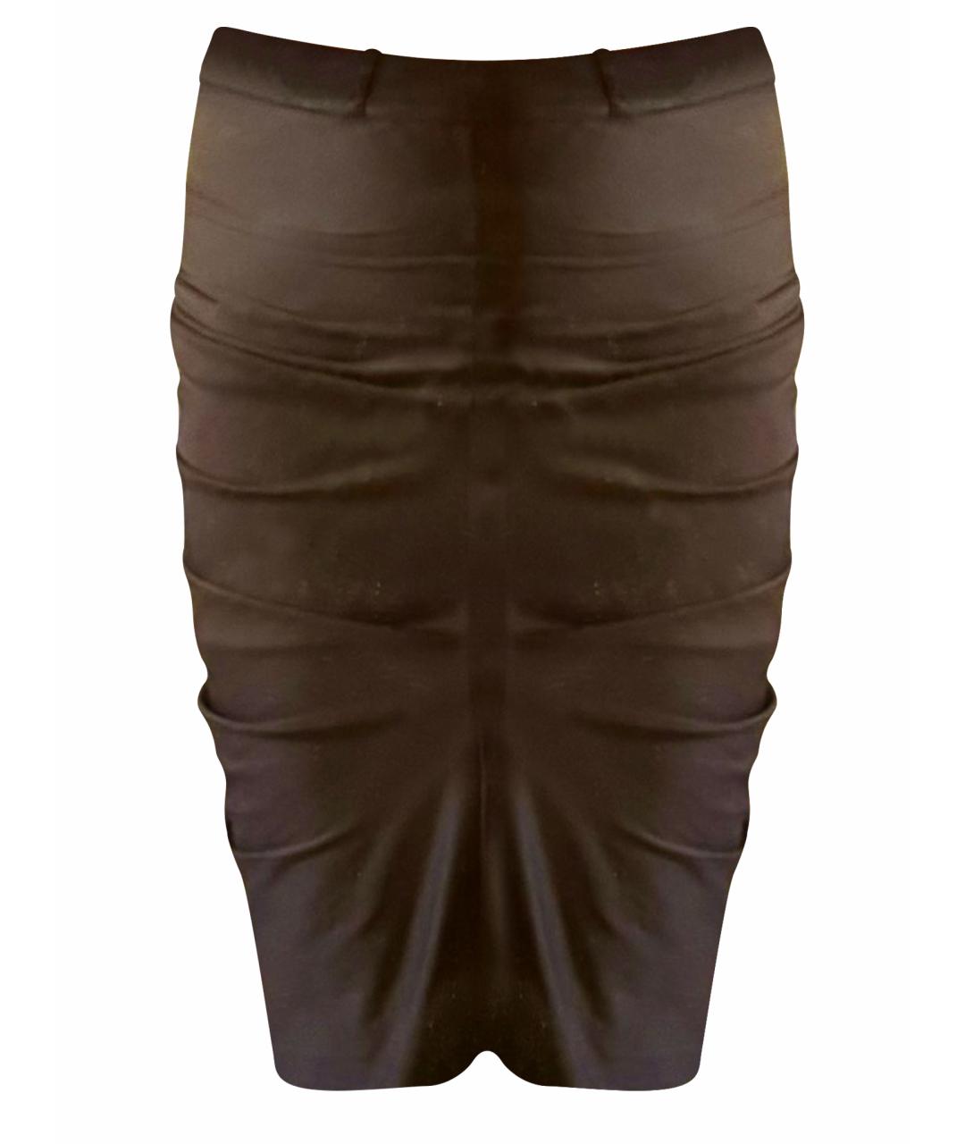 CHRISTIAN DIOR Черная хлопковая юбка мини, фото 1