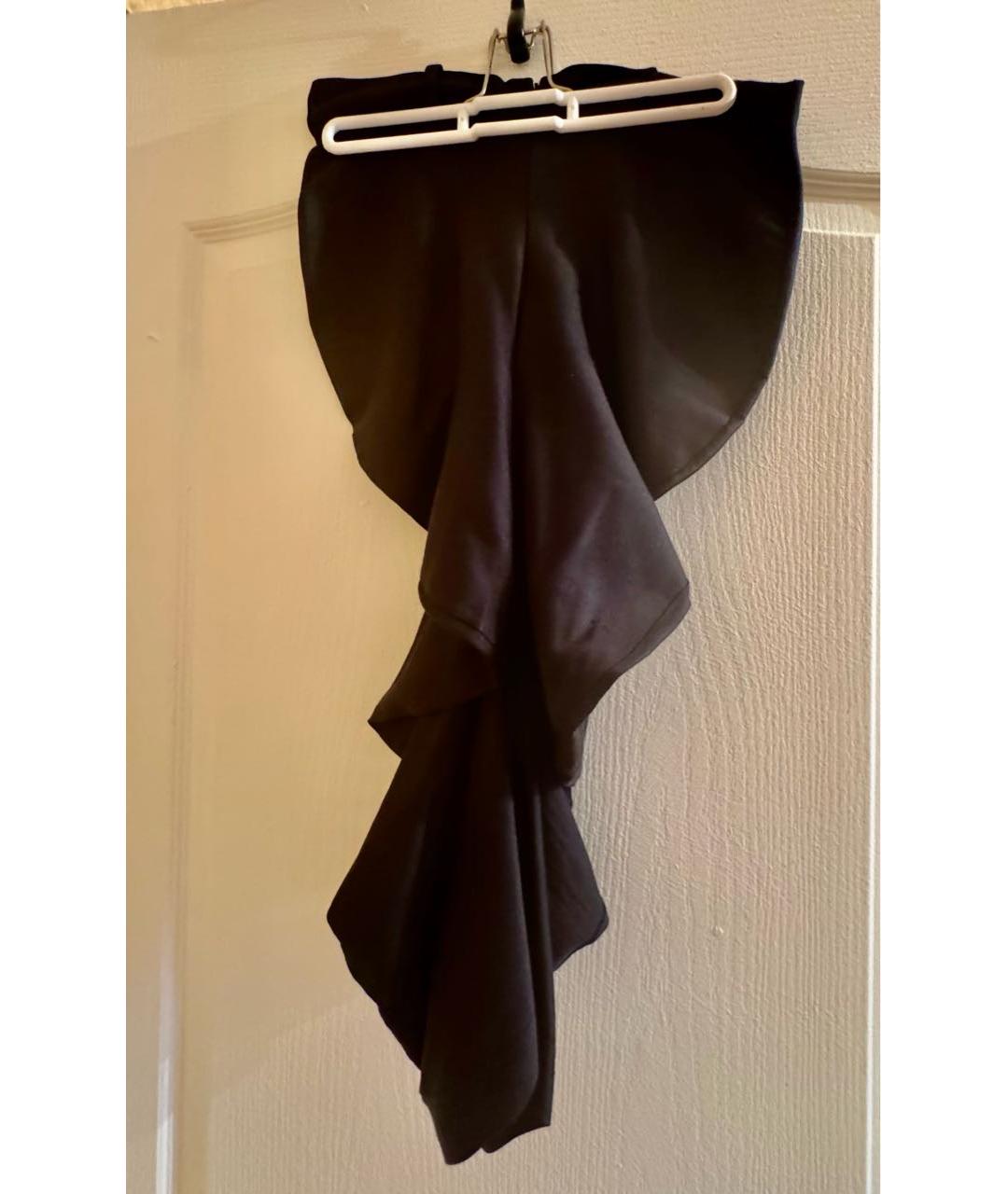 CHRISTIAN DIOR Черная хлопковая юбка мини, фото 5