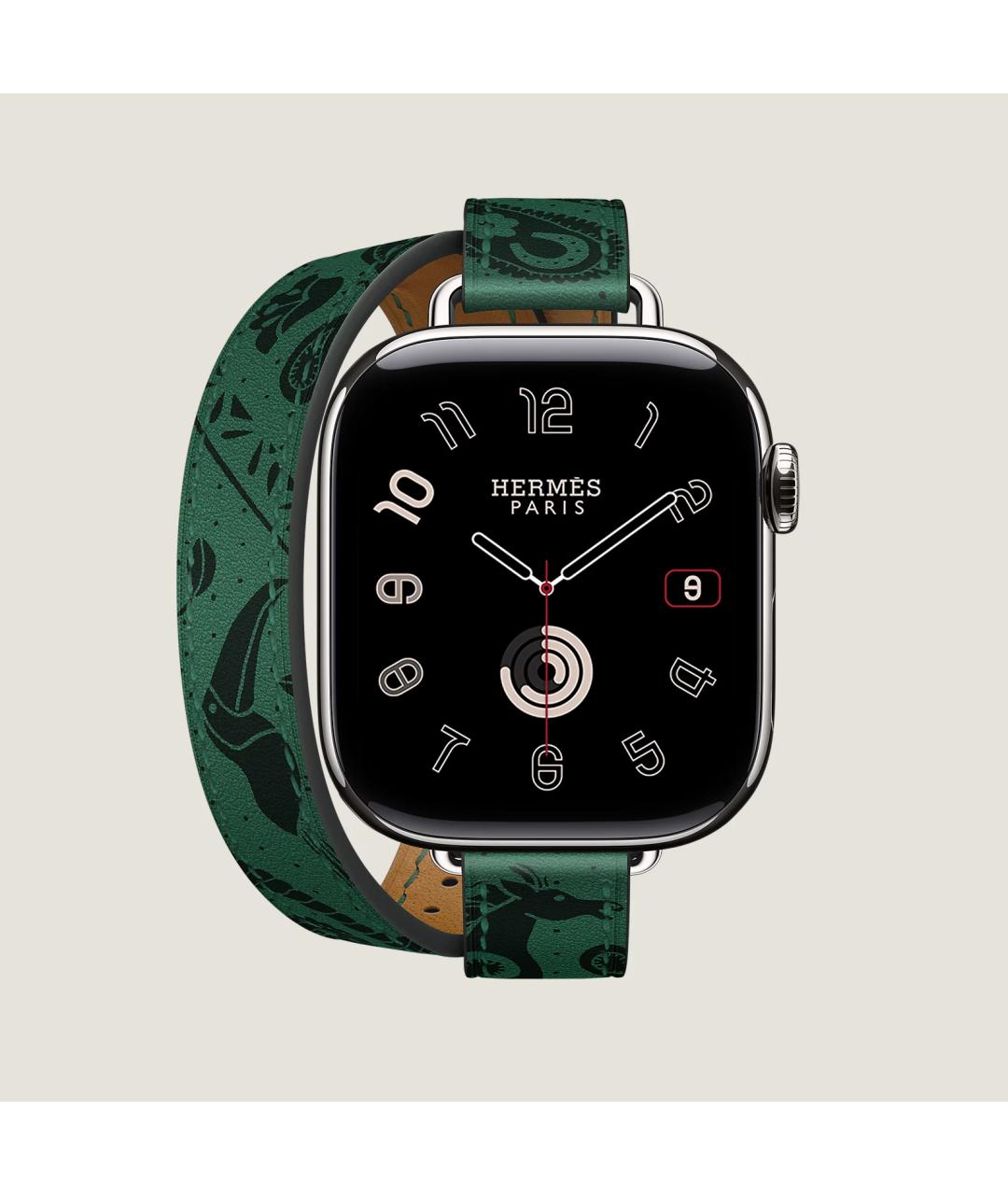 HERMES Серые титановые часы, фото 2