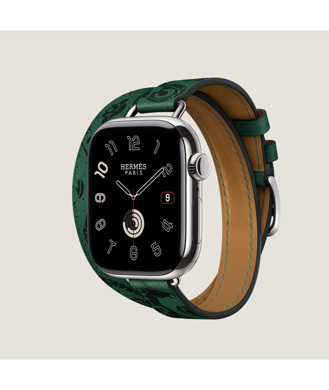 HERMES Серые титановые часы, фото 3