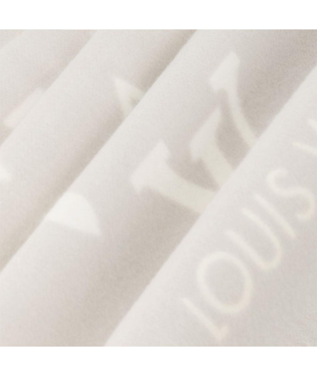 LOUIS VUITTON Серый кашемировый шарф, фото 5