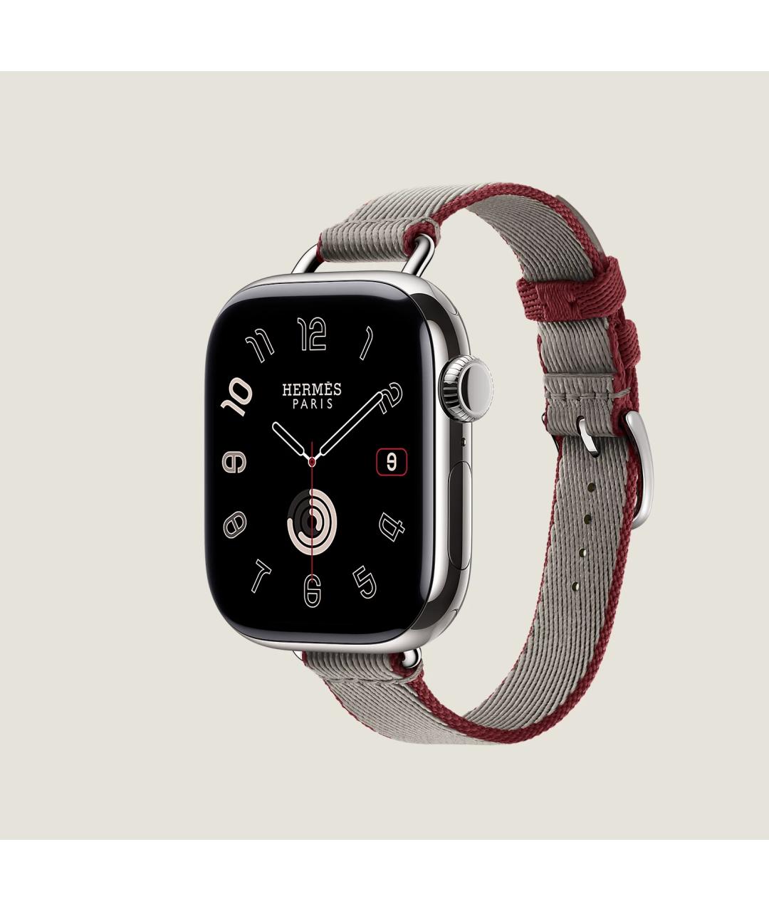 HERMES Серые титановые часы, фото 3