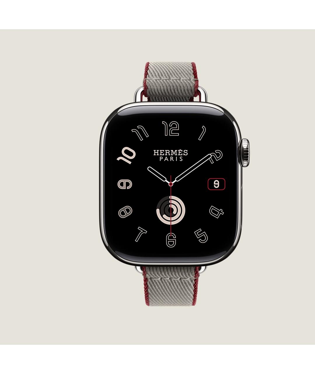 HERMES Серые титановые часы, фото 2