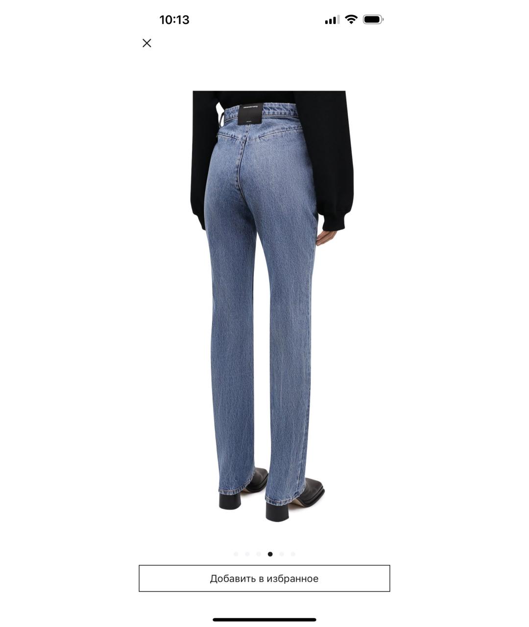 ALEXANDER WANG Синие джинсы клеш, фото 2