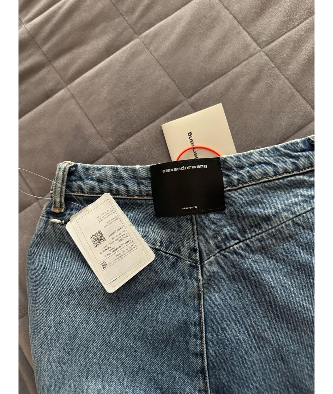 ALEXANDER WANG Синие джинсы клеш, фото 5