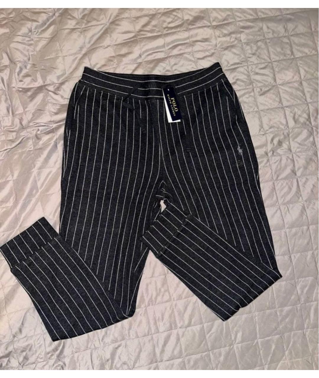 POLO RALPH LAUREN Темно-синие хлопковые повседневные брюки, фото 2