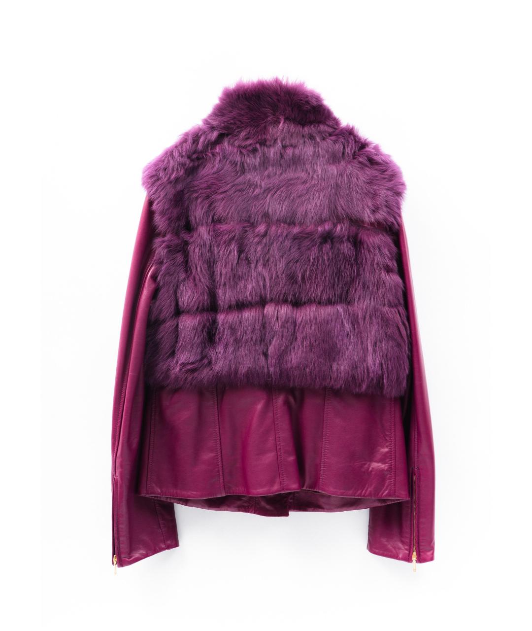 ESCADA Фиолетовая кожаная куртка, фото 2