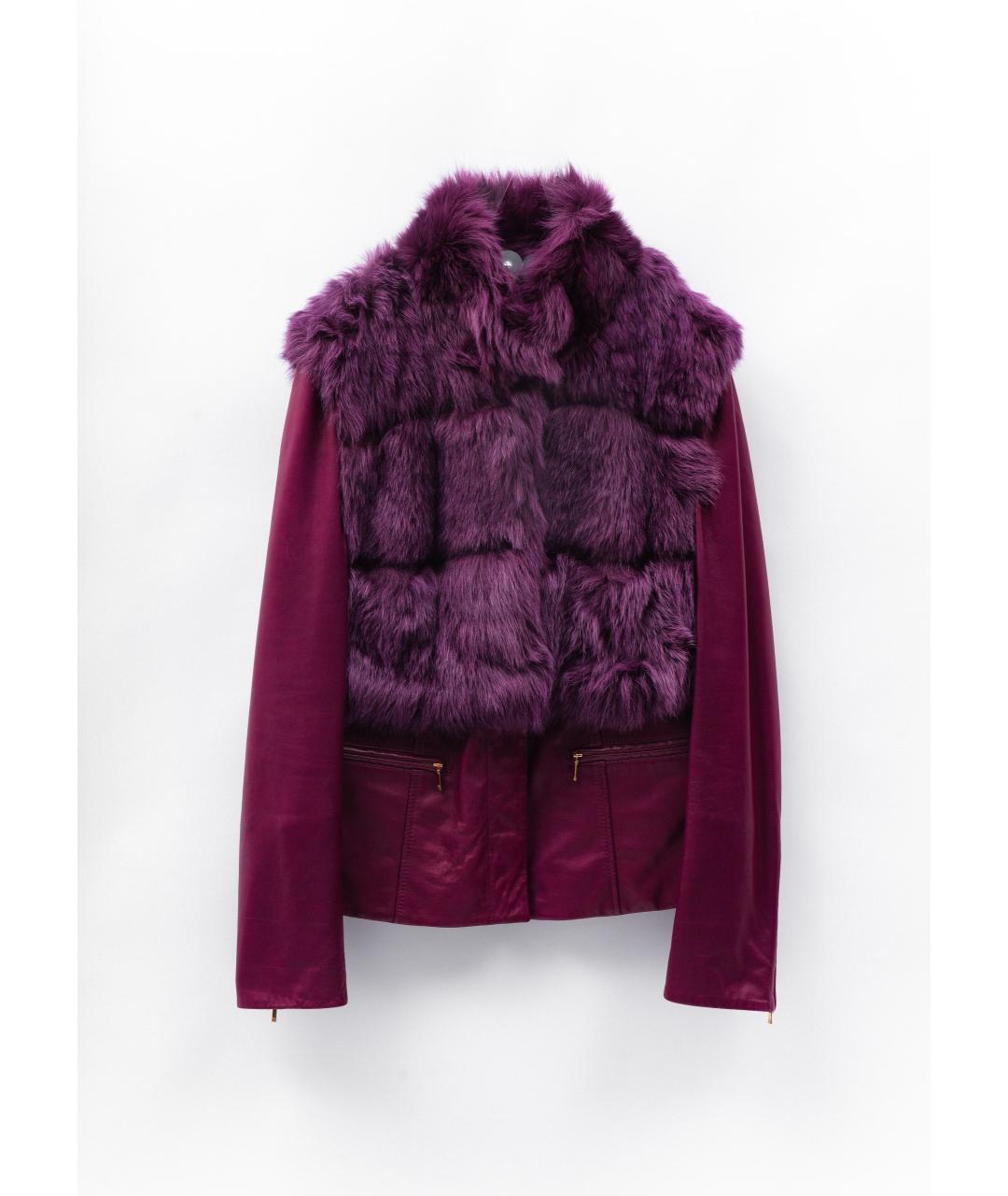 ESCADA Фиолетовая кожаная куртка, фото 6