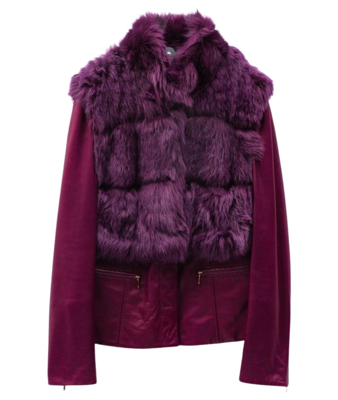 ESCADA Фиолетовая кожаная куртка, фото 1