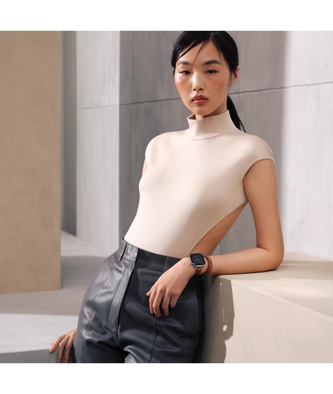 HERMES Серые титановые часы, фото 5