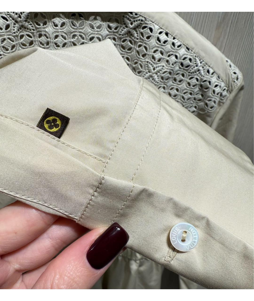 LOUIS VUITTON Бежевое хлопковое повседневное платье, фото 5