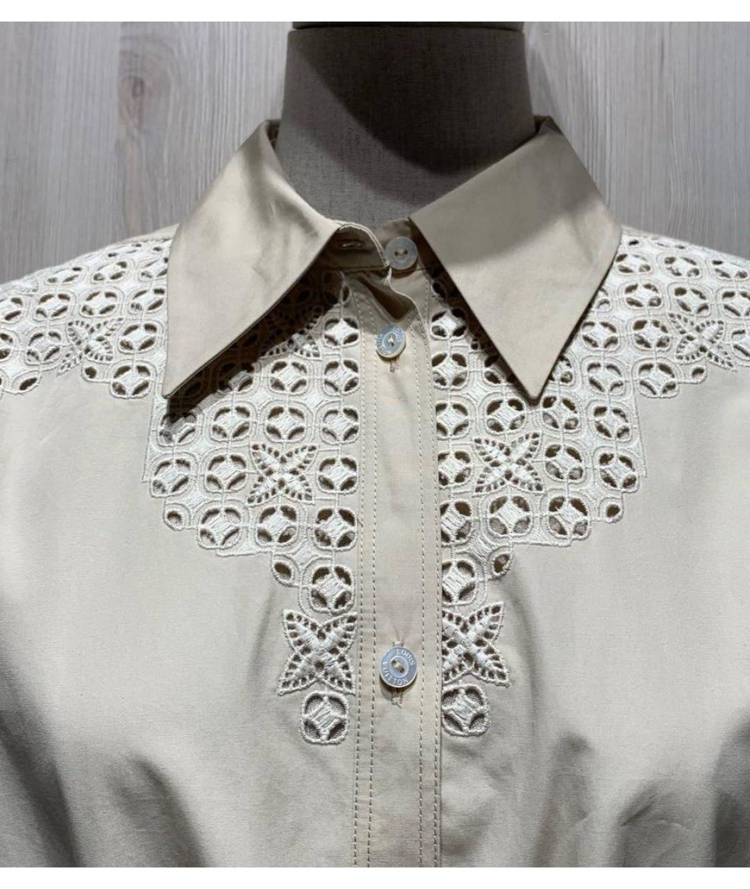 LOUIS VUITTON Бежевое хлопковое повседневное платье, фото 3