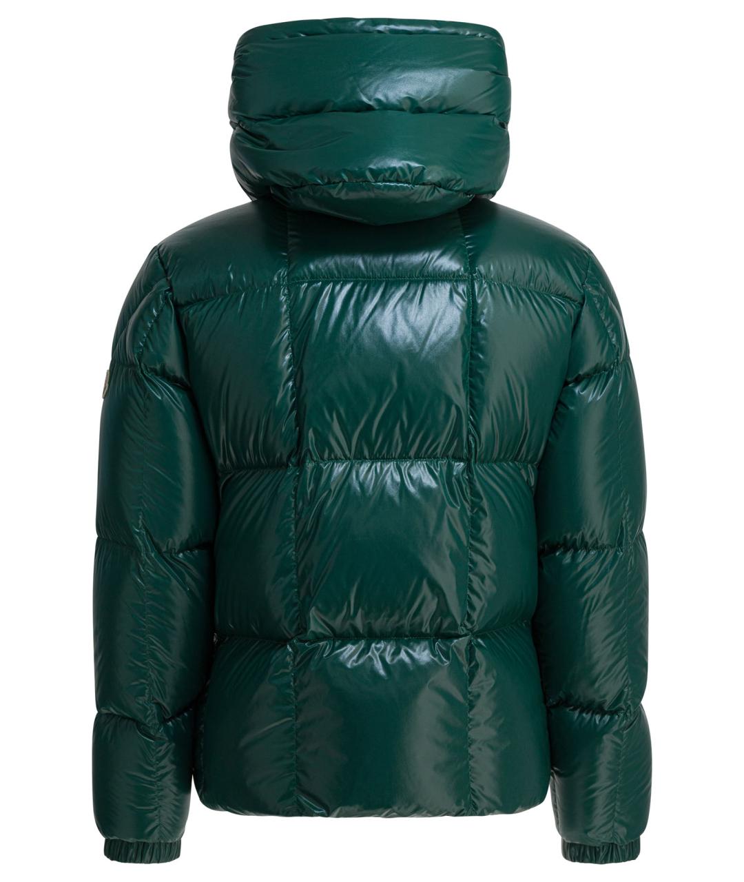MONCLER Зеленая полиамидовая куртка, фото 2