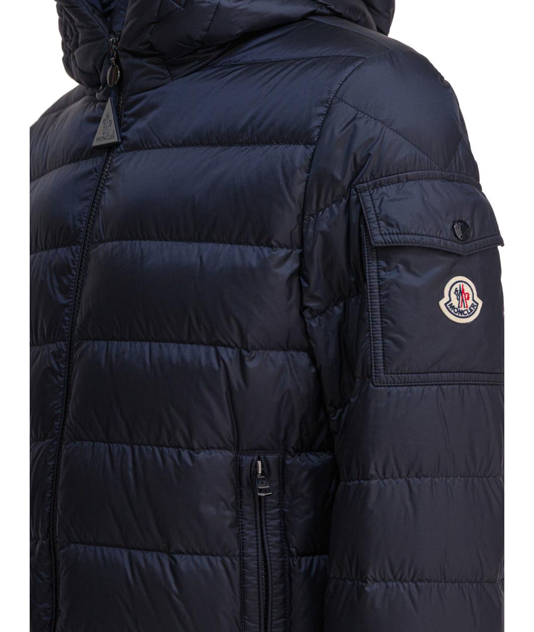 MONCLER Синяя полиамидовая куртка, фото 4