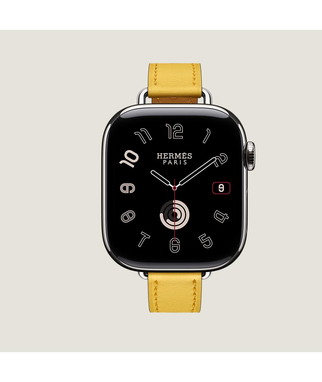 HERMES Серые титановые часы, фото 2