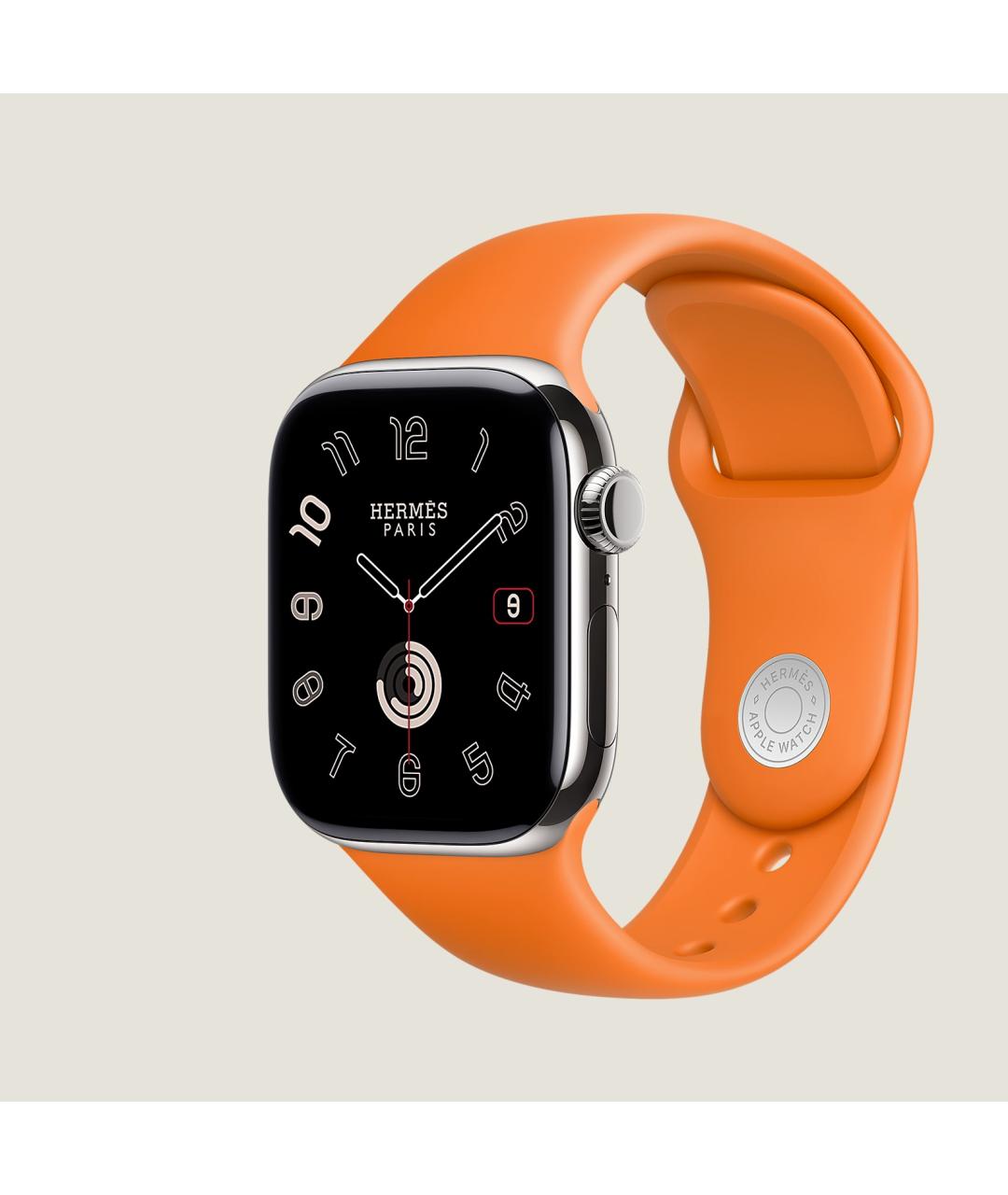 HERMES Серые титановые часы, фото 4