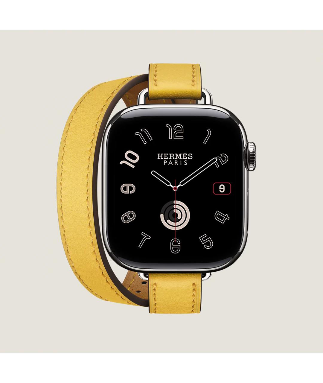 HERMES Серые титановые часы, фото 2