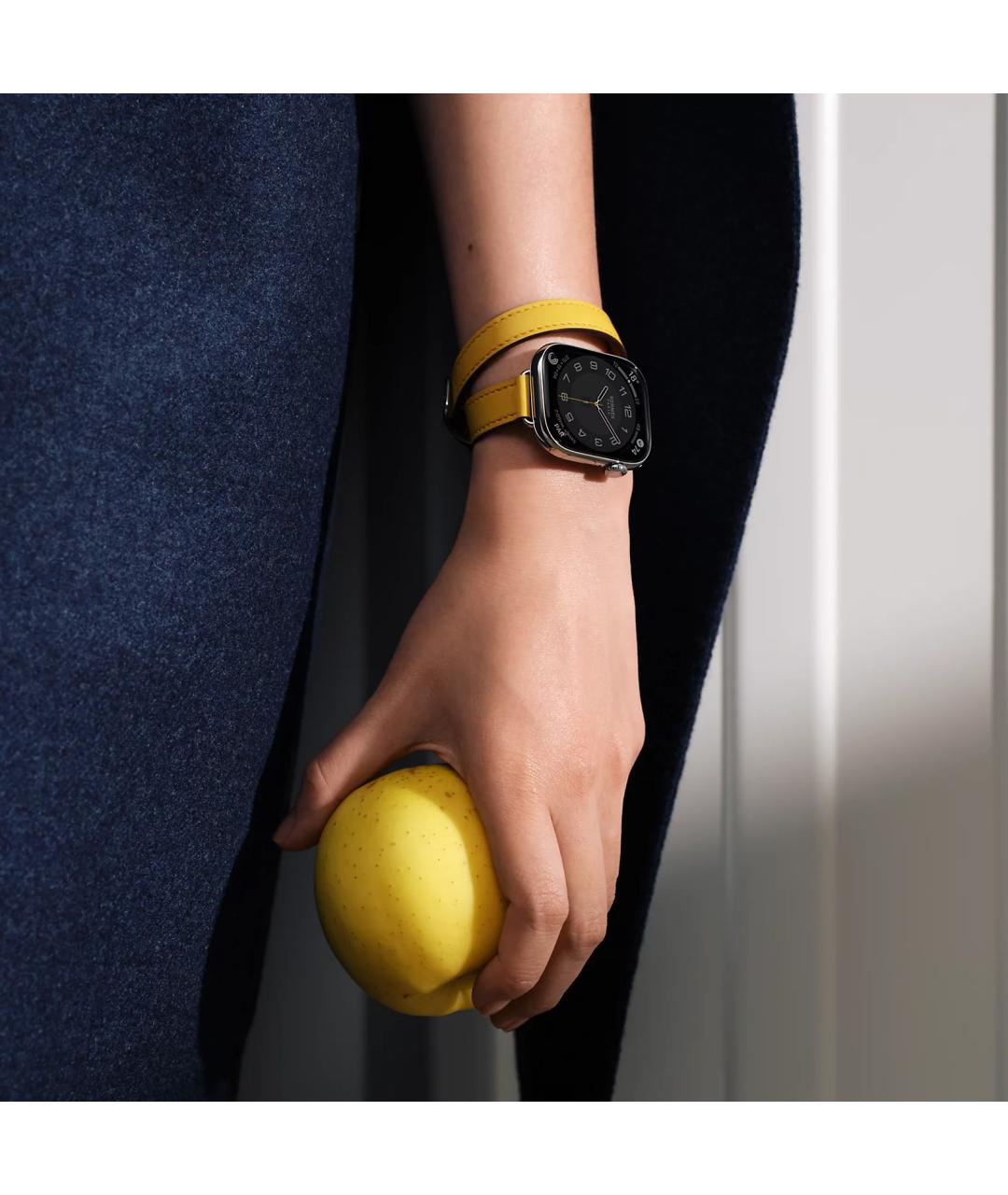 HERMES Серые титановые часы, фото 5