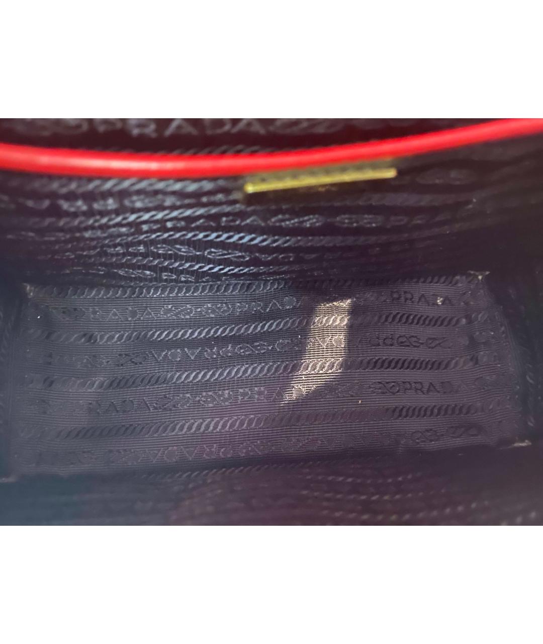 PRADA Красная кожаная сумка через плечо, фото 8