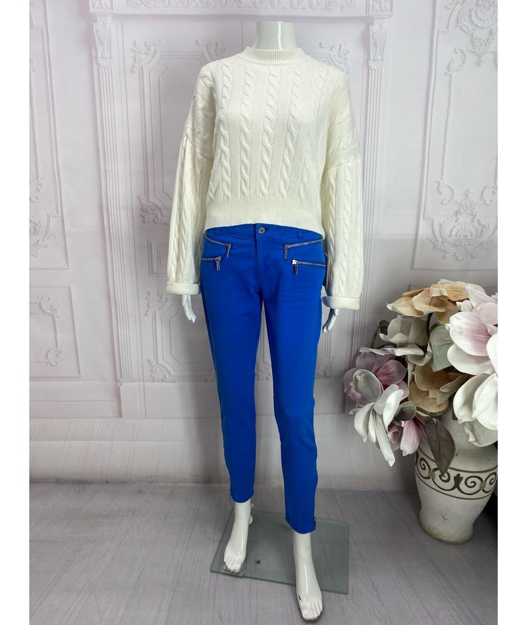 MICHAEL MICHAEL KORS Синие хлопко-эластановые джинсы слим, фото 5