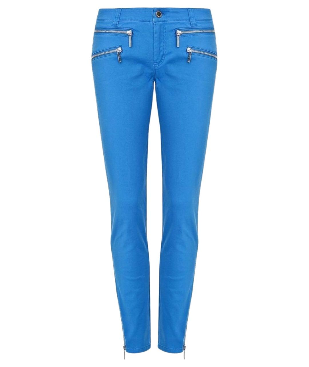 MICHAEL MICHAEL KORS Синие хлопко-эластановые джинсы слим, фото 1