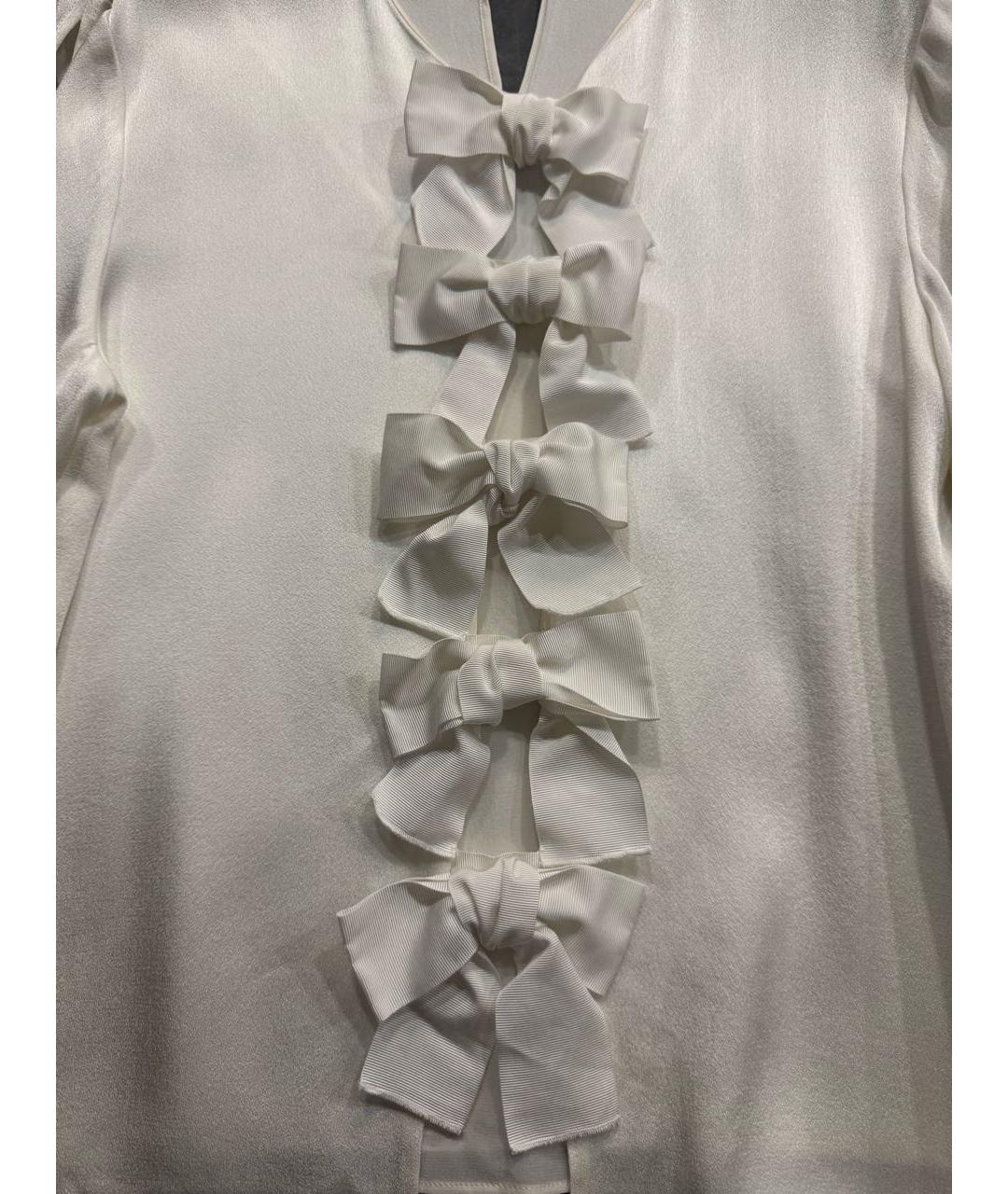 FENDI Белая ацетатная блузы, фото 4