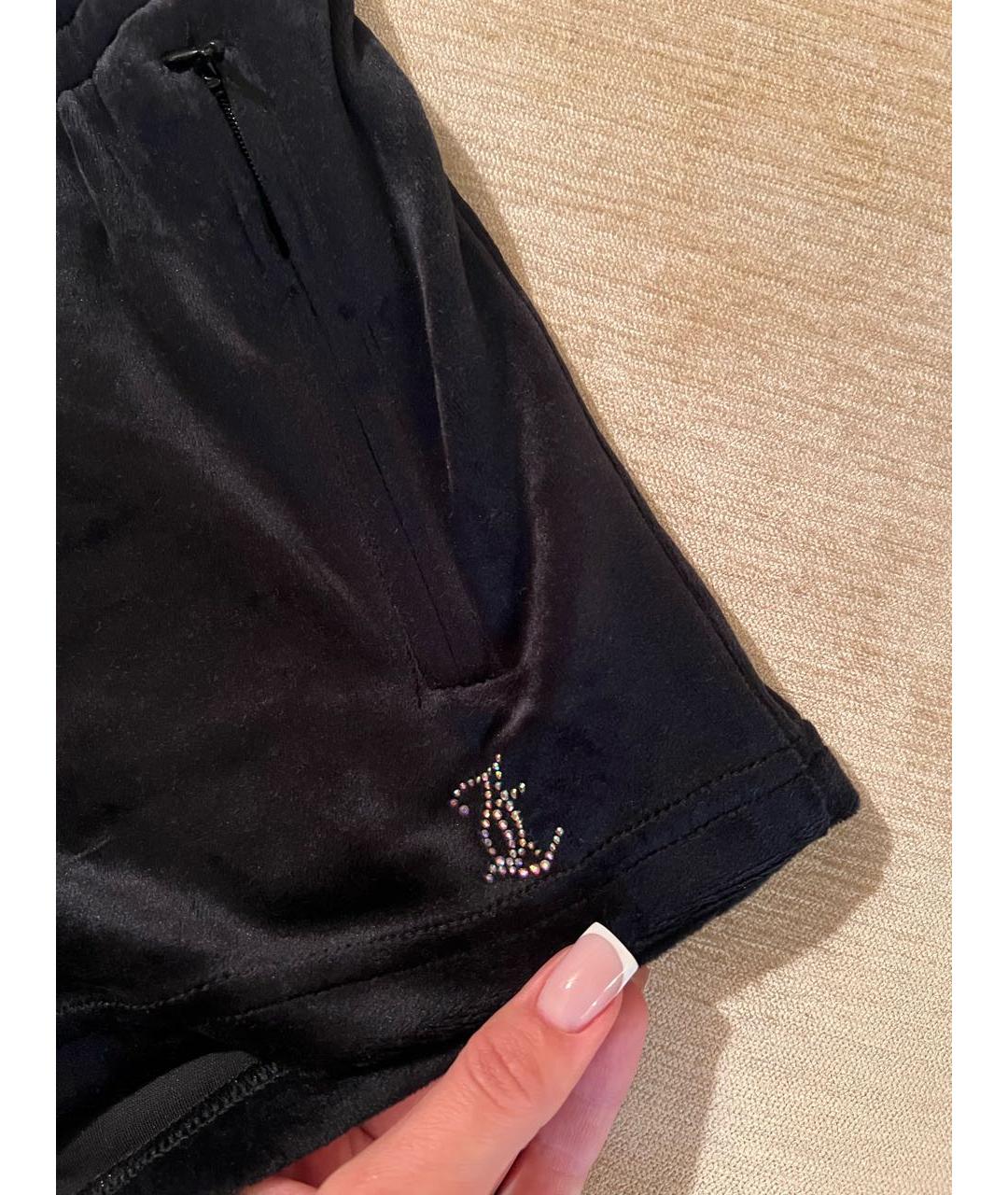 JUICY COUTURE Черные велюровые шорты, фото 8