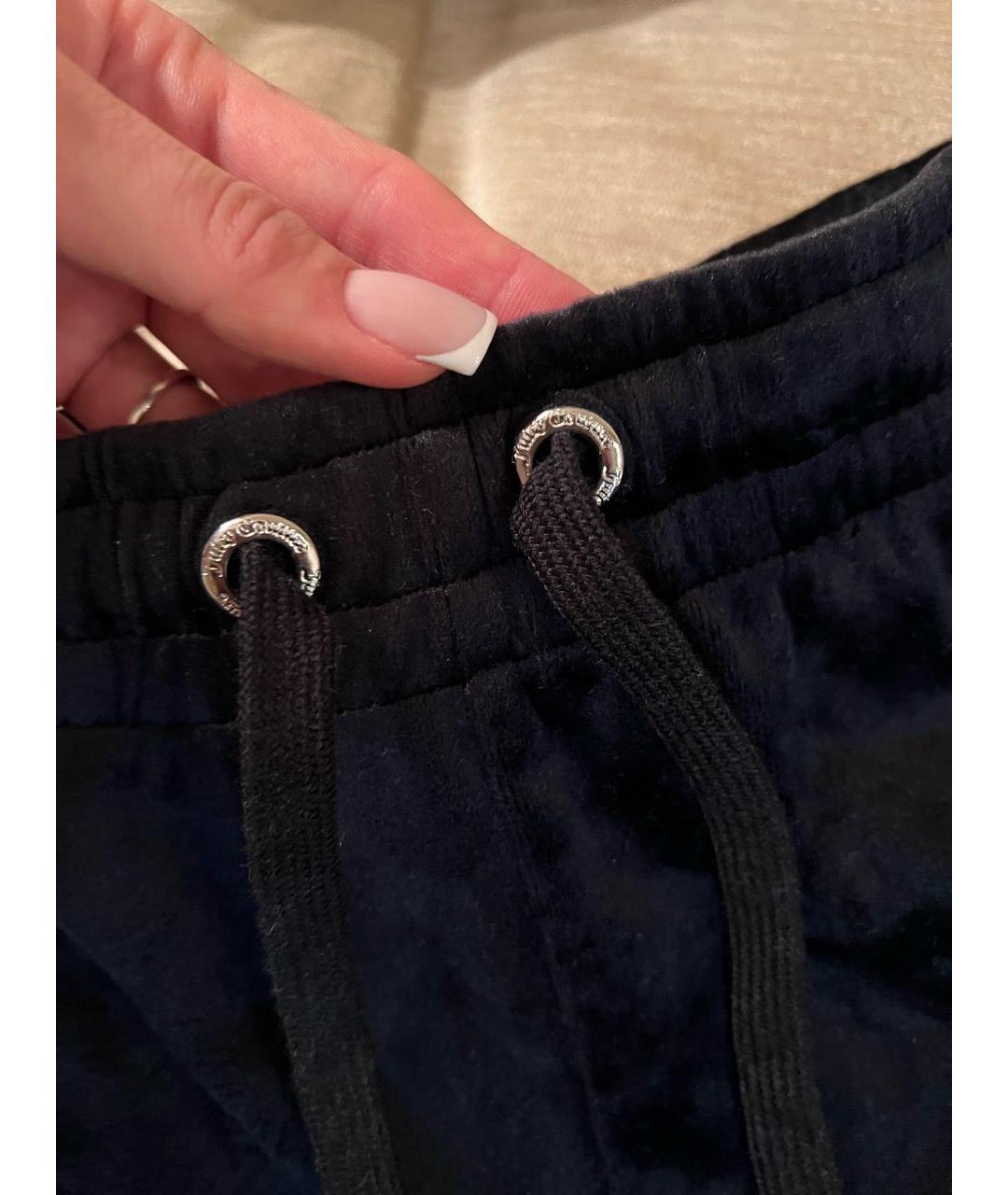 JUICY COUTURE Черные велюровые шорты, фото 6