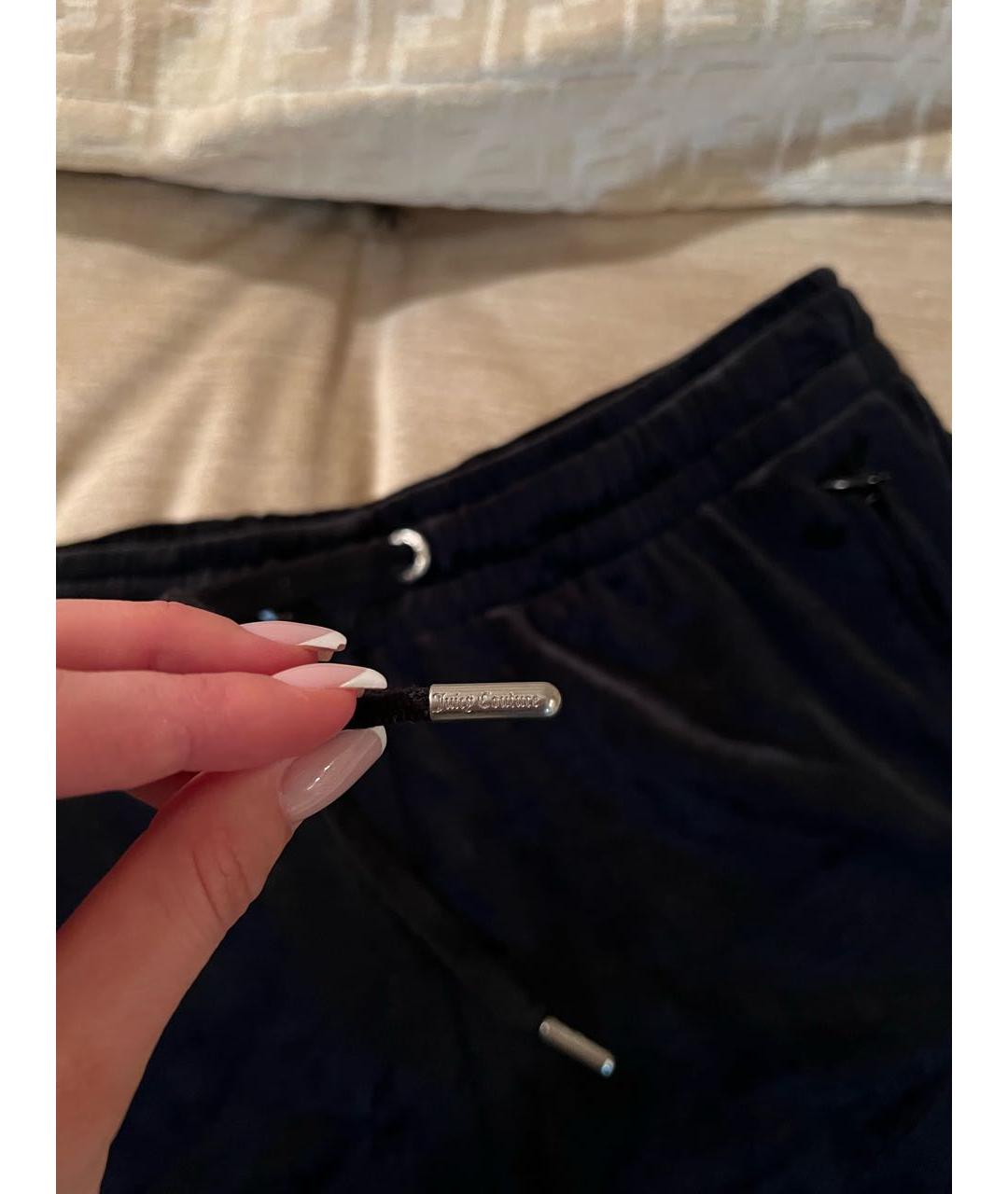 JUICY COUTURE Черные велюровые шорты, фото 7